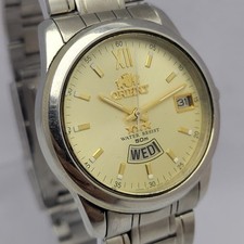 Usado, Relógio masculino Orient 3 estrelas EM68-A0 automático dia/data vintage comprar usado  Enviando para Brazil
