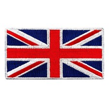 NASZYWKA Z FLAGĄ BRYTYJSKĄ UNION JACK ENGLAND UK WIELKA BRYTANIA haftowana prasowana niebieska na sprzedaż  Wysyłka do Poland