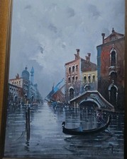Quadro venezia olio usato  Italia