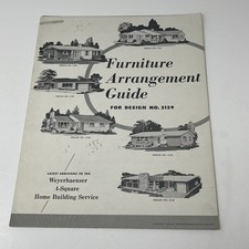 1955 Weyerhaeuser Guia de Arranjo de Móveis Design 5159 Plan Blueprints, usado comprar usado  Enviando para Brazil