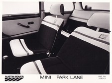 AUSTIN ROVER MINI PARK LANE VISTA LATERAL DE ASSENTOS INTERIORES FOTOGRAFIA DE PERÍODO. comprar usado  Enviando para Brazil