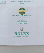 Rolex warranty paper usato  Corropoli