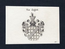 Aprox. Gravura em placa de cobre 1820 Logau Logus Logowsky brasão nobreza comprar usado  Enviando para Brazil