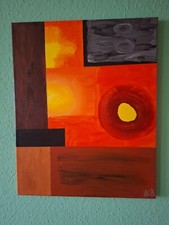 Acrylbild abstrakte flächen gebraucht kaufen  Düsseldorf