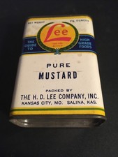 Vintage LEE Mostarda Spice Tin Kansas City~L@@K~ comprar usado  Enviando para Brazil