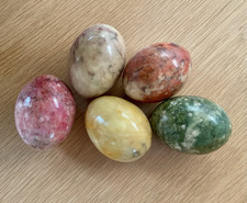 Alabaster stone eggs for sale  TONBRIDGE