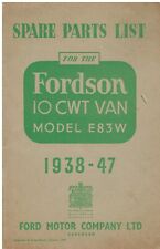 Fordson e83w cwt for sale  MANSFIELD