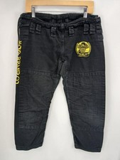 Usado, Calça Kimonos Rara Moya Brand Co. Bruce Lee A1F Jiu Jitsu Luta Preta comprar usado  Enviando para Brazil