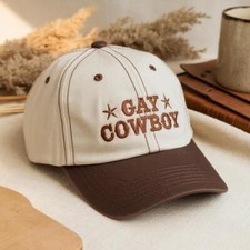 Boné bordado gay cowboy LGBTQ, chapéu pai country ocidental comprar usado  Enviando para Brazil