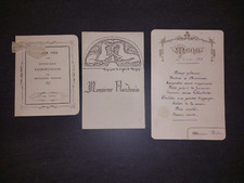 Menus authentiques datés d'occasion  Orleans-