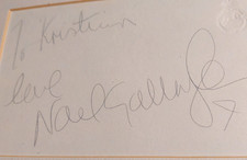 Noel gallagher autograph for sale  LONDON