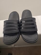 Sandalias Adidas para mujer Adilette plataforma deslizables negras HQ6179 talla 10 segunda mano  Embacar hacia Argentina