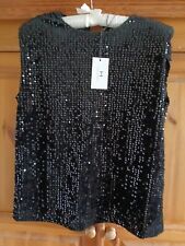 Black sparkly sequin for sale  CHELMSFORD