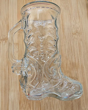 Libbey Of Canada #27 VTG Bota Cowboy Ocidental Copo de Vidro com Esporão 6,5", usado comprar usado  Enviando para Brazil