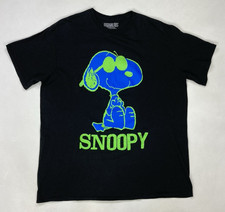 Camiseta masculina Peanuts Snoopy gráfica grande preta manga curta, usado comprar usado  Enviando para Brazil