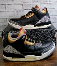 Nike Air Jordan 3 Retro 'Negro Cemento Dorado' CK9246-067 Mujer 11.5, Hombre 10, usado segunda mano  Embacar hacia Argentina