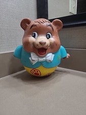 1969 Fisher Price Chubby Cub Bear Roll Along Balancing Chime Ball , usado comprar usado  Enviando para Brazil