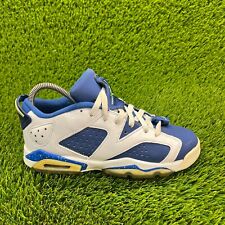 Tênis esportivo Nike Air Jordan 6 baixo infantil masculino tamanho 6Y azul branco comprar usado  Enviando para Brazil