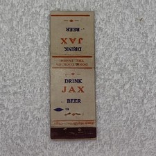 Jax beer matchcover for sale  Glen Ellyn