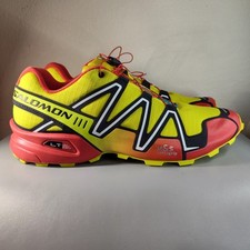 Tênis masculino SALOMON Speedcross 3 'Sulphur' 474936 tamanho 13 amarelo vermelho comprar usado  Enviando para Brazil