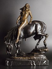 Jugendstil bronze skulptur gebraucht kaufen  Bonn