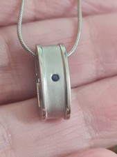 Silver sapphire necklace for sale  BIRMINGHAM