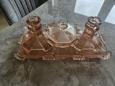 Vintage pink glass for sale  WESTON-SUPER-MARE