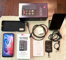 Teléfono Celular con Memoria RAZ, para PERSONAS MAYORES/DEMENCIA, Paquete de Accesorios, Estación de Carga segunda mano  Embacar hacia Mexico