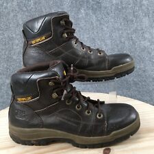 Botas masculinas Caterpillar 11,5M panturrilha média combate casual P73744 couro marrom com cadarço comprar usado  Enviando para Brazil