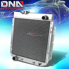 PARA 1960-1966 FORD/MERCURY SBC/MUSTANG l6/V8 3 fileiras radiador de alumínio completo + tampa comprar usado  Enviando para Brazil