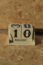 Desk calendar wooden for sale  WINCHESTER