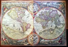 Alte weltkarte landkarte gebraucht kaufen  Hengersberg