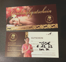 Thai massage geschenkgutschein gebraucht kaufen  Abenberg