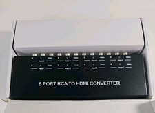 Usado, Switch AV composto 8 portas RCA para HDMI 1080p/720P CVBS preto  comprar usado  Enviando para Brazil