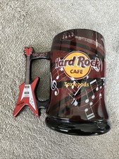 Usado, Caneca de café Hard Rock Cafe Foxwoods Flying V cabo de guitarra comprar usado  Enviando para Brazil