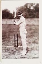 CARTÃO POSTAL FOTOGRÁFICO JOGADOR ARCHIE MACLAREN INGLATERRA CAPITÃO DE CRÍQUETE 1897-1909 comprar usado  Enviando para Brazil