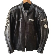 Jaqueta de Moto Alpinestars Velocity Couro Cafe Racer Tamanho Médio comprar usado  Enviando para Brazil