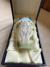 Moorcroft enamel rhino for sale  CORSHAM