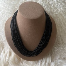 Halskette collier schwarz gebraucht kaufen  Mannheim
