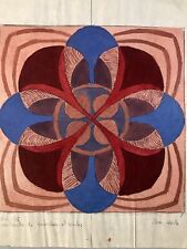 Muy Hermoso Gouache Abstracto 1945 en Papel Círculo Triángulo Para Identificar segunda mano  Embacar hacia Mexico