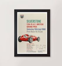Framed silverstone british for sale  PETERBOROUGH