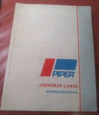 Usado, Manual de informações vintage Piper Cherokee Lance piloto comprar usado  Enviando para Brazil