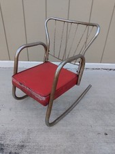Cadeira de balanço infantil vintage meados do século vinil cromado vermelho comprar usado Cadeira de balanço infantil vintage meados do século vinil cromado vermelho comprar usado  Enviando para Brazil
