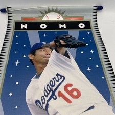 Banner de vinil LA DODGERS 40º aniversário 1958-1998 Hideo Nomo Game Day RARO comprar usado Banner de vinil LA DODGERS 40º aniversário 1958-1998 Hideo Nomo Game Day RARO comprar usado  Enviando para Brazil