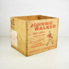 Johnnie Walker Red Label - Caixa de madeira antiga - Caixa vintage - Caixa de transporte comprar usado  Enviando para Brazil