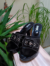 Vintage BONGO ELLA Y2K Preto com Fivela Acento Plataforma Slides - Tamanho 7 - NOVO! comprar usado  Enviando para Brazil