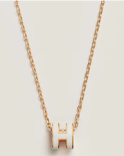 Pingente Hermes Mini Pop H 100% autêntico novo em folha branco comprar usado  Enviando para Brazil