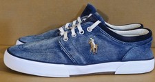 Usado, Polo Ralph Lauren Faxon Baixo Denim Camurça Cisne Sapatos Masculinos Tamanho 10D Muito Bom Estado Usado  comprar usado  Enviando para Brazil