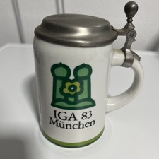 1983 bierkrug zinndeckel gebraucht kaufen  Arnstein