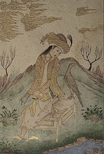 Persian miniature watercolor for sale  Ringoes